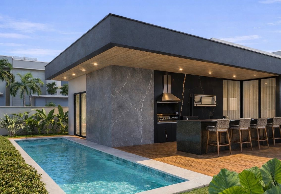 Casa com Piscina e Hidromassagem — Condomínio Jardins do Lago, Eusébio