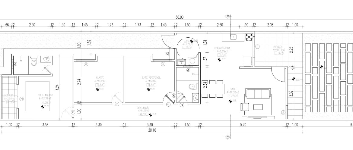 Casa Plana – Eusébio – 3 quartos (sendo 2 suítes) – Aquiraz