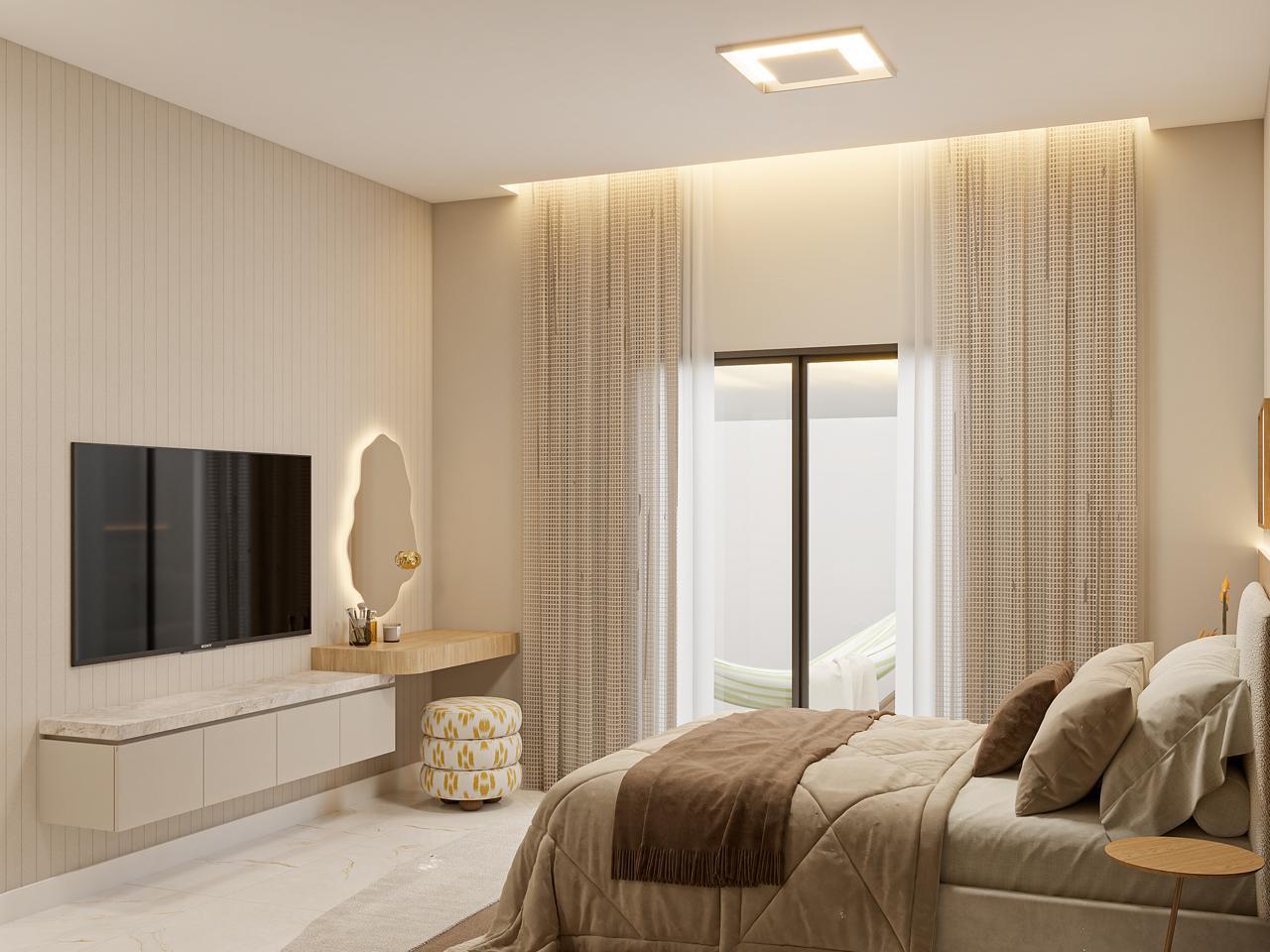 Casa Plana – 3 quartos sendo 2 suítes – Eusébio